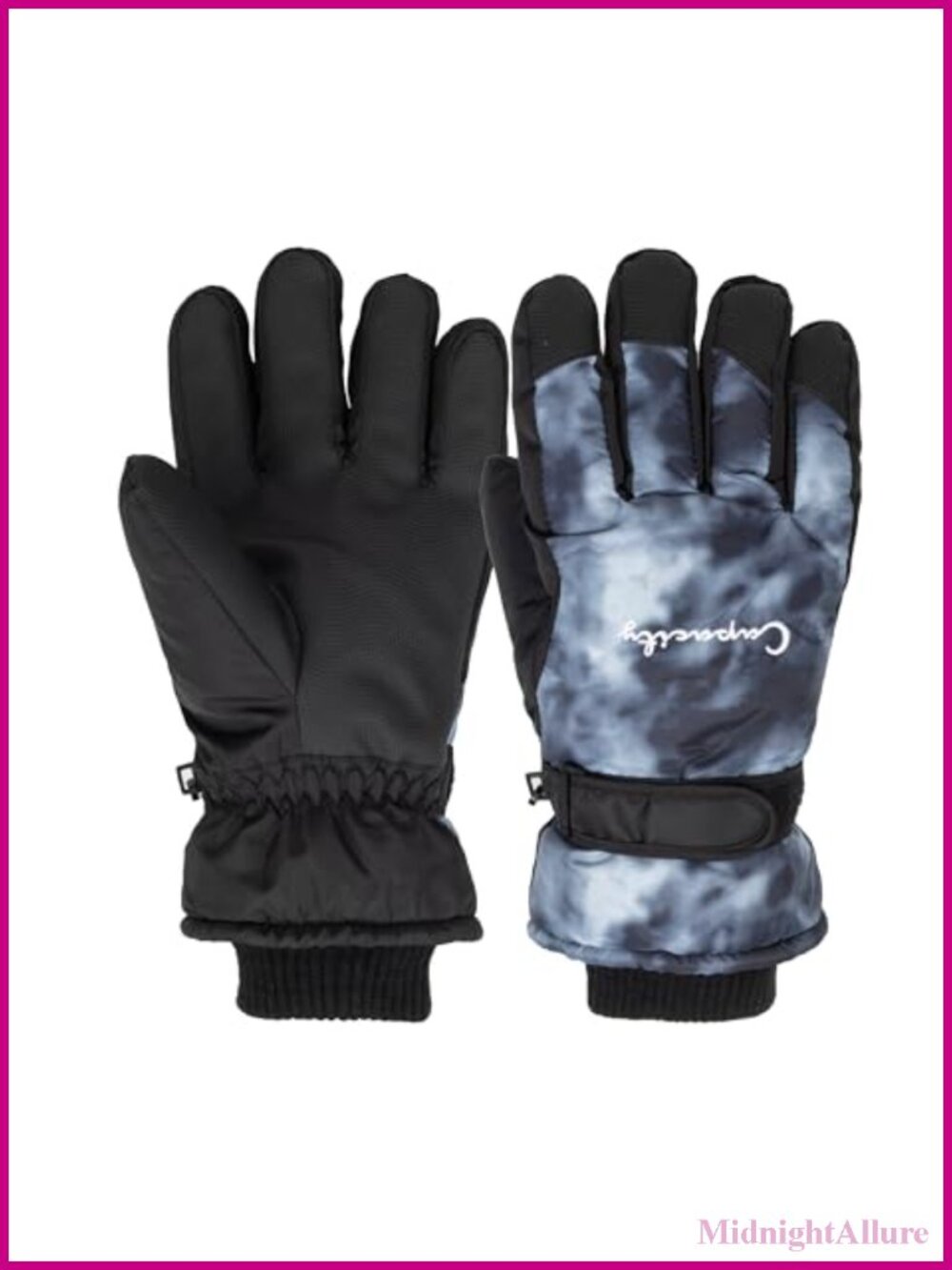 Winter Ski Gloves Windproof Anti-Slip Fleece Lined Snowboard Gloves